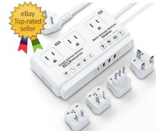 220v to 110v Travel Voltage Converter: International Universal Voltage Converter