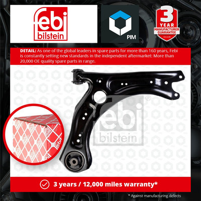 Wishbone / Suspension Arm fits VW TAIGO CS1 1.0 Front Lower, Right 2021 on Febi