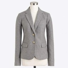 J. Crew Schoolboy Blazer Wool Gray 6