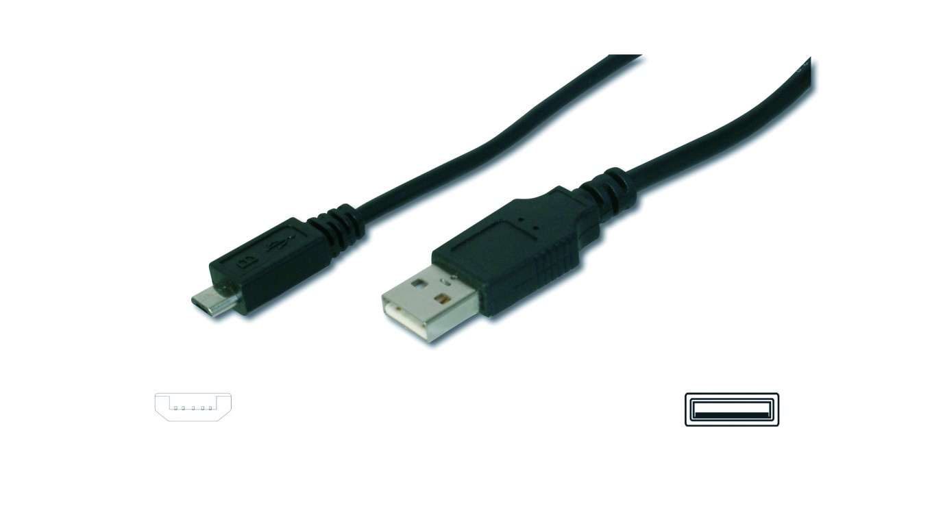 microUSB 2.0 connection cable type USB basic AK-300127-010-S