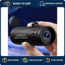2000X25 HD Monocular Telescope Compact Portable for Travel Hiking