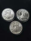 1 Oz Silver American Eagle Coins Lot Of 3 2016 &2011