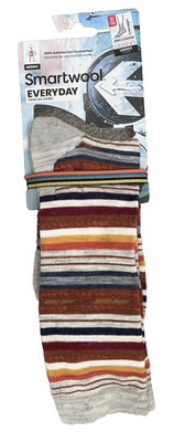 Smartwool Everyday Zero Cushion Margarita Crew Socks Striped ''Ash'' size XL