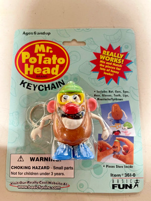 MR POTATO HEAD KEYCHAIN - BASIC FUN 361-0 NEW SEALED ORIGINAL PACKAGE 1997