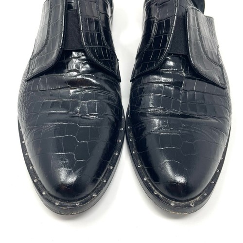 Oxford Freda Salvador senza lacci in pelle Croc d'Orsay nere da donna 8,5 $395 - Foto 11 di 15