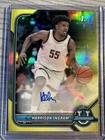 2021-22 Bowman University Basketball Harrison Ingram Yellow Chrome Auto /75