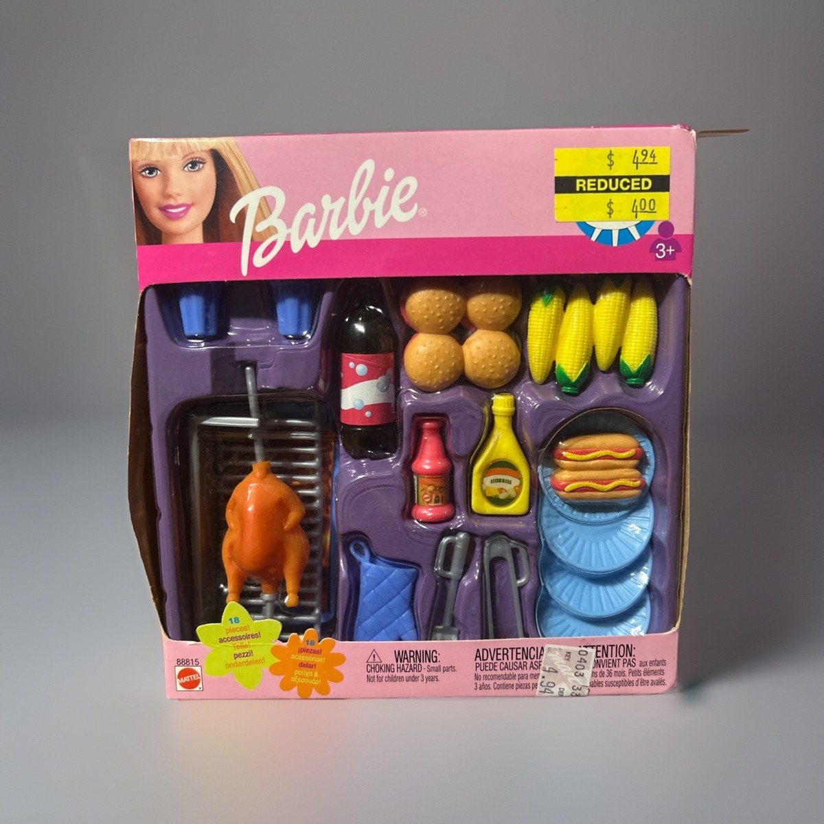 Barbie Doll Kitchen Accessories Barbie Kitchen Set With Food
