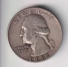 1958-D WASHINGTON QUARTER 25¢ DENVER MINT 90% SILVER COIN UNITED STATES