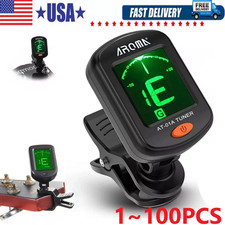 LCD Clip On Chromatic Acoustic Electric Guitar Bass Ukulele Banjo Violin Tuner