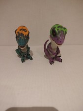 2 Fingerlings Untamed Razor Raptor Purple Dinosaur Interactive Toy WowWee