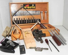 🎄 🎄 🇺🇸 CLASSIC VINTAGE X-ACTO #87 KIT +VISE +PLIERS + BONUS GIFTS   🇺🇸 🎄
