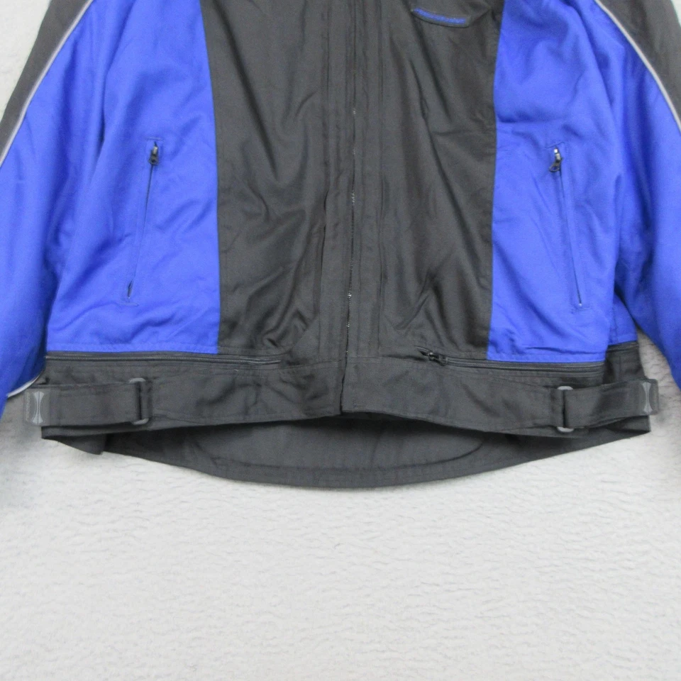 Fieldsheer Jacket Mens 4XL Black Blue Motorcycle Riding Reflective PHOSLITE Zip - Image 4 of 4