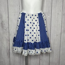 Vintage Carefree Fashions Polka Dot Prairie Square Dance Skirt, sz L/XL