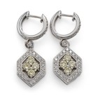 Le Vian Diamond Geometric 14K Two-Tone Gold Diamond Dangle Drop Earring #JB749-3 — photo 5