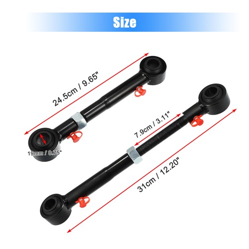 Pack of 2 For Jeep Wrangler JK JKU 2/4 Door Adjustable Sway Bar End Links - Picture 4 of 8
