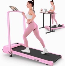 Walking Pad Treadmill with Incline and Handle Bar,Foldable Treadmill for HomeGym