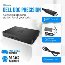 Dell USB-C Dual Monitor Dock Station for Precision 7520 7720 Laptop w/ 130W AC