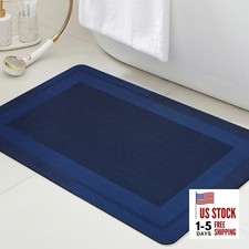 Ultra Thin Bath Mat, Upgrade Backing Non Slip Thin Bath Mats Fit Under Door,