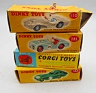 Vintage Dinky & Corgi Toys Diecast Car Lot w/ Boxes – Aston Martin DB3, Triumph