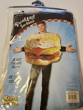 Get Real Breakfast Sandwich Adult Cotume Costume - Rasta Imposta