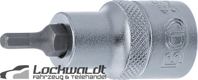 BGS Bit Insert Drive Internal Square 12.5mm 1/2'' Hex Socket 4mm