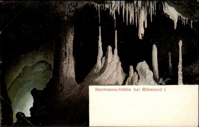Hermanns Hohe Cave Riubeland I vintage UDB postcard u975