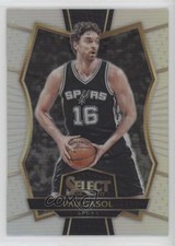 2016-17 Panini Select Premier Level Silver Prizm Pau Gasol #167 HOF 06ab