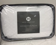 Hotel Collection European White Goose Down Soft Support Standard Pillow