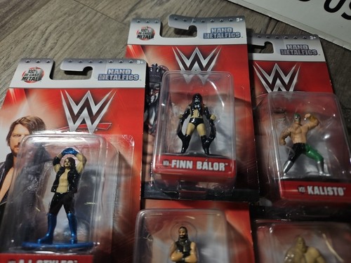 WWE Nano Metalfigs Wrestling AJ Styles Finn Balor Brock Lesnar Action Figuren R - Bild 3 von 3