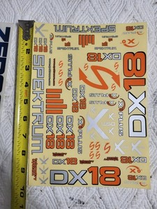  Spektrum DX18 Decal Sheet