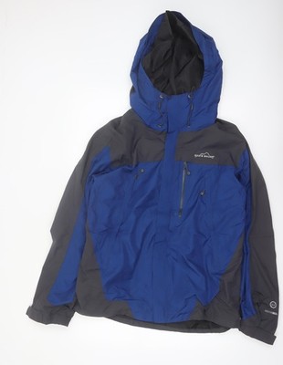 Eddie Bauer Herren Parka Jacke blau wasserdicht Größe M WeatherEdge 365