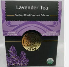 Buddha Teas Certified Organic Lavender Tea 18 Tea Bags