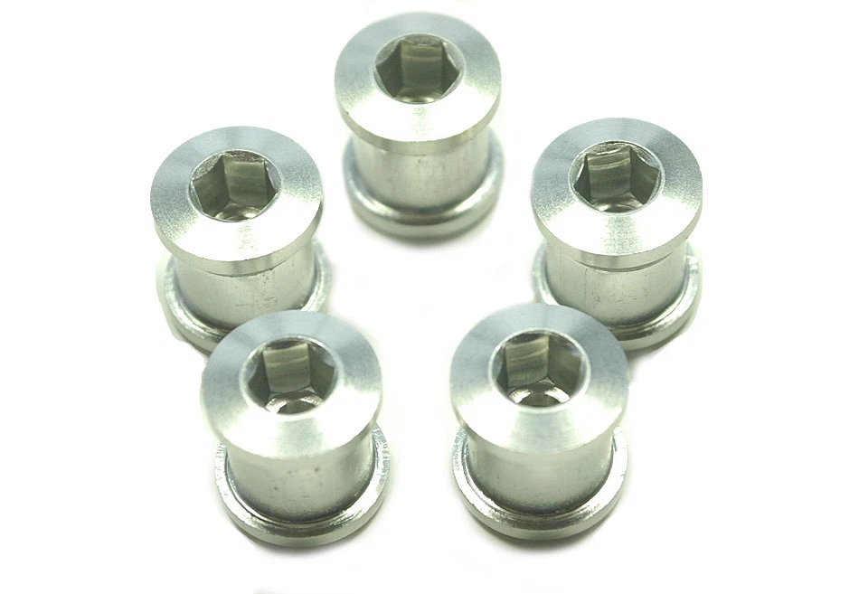 Pernos de plato OMNI Racer WORLDS LIGHTEST para Dura Ace Ultegra Sram BMX PLATEADO Foto 2 de 4