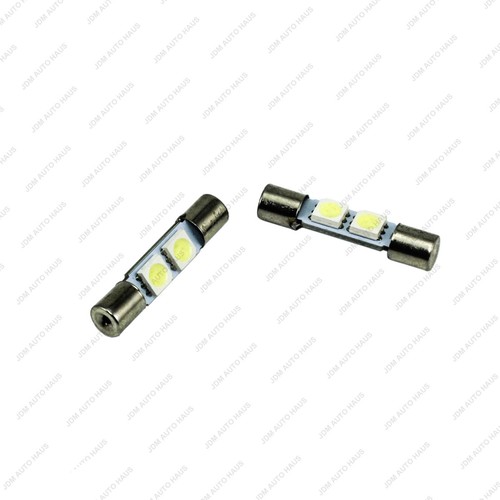 2x White Fits Chevy Dodge GMC Ford Jeep Chrysler 6614F Visor Vanity Mirror Light - Picture 2 of 10