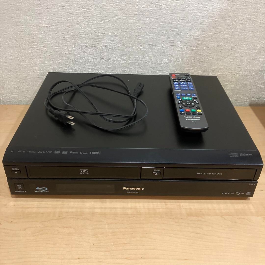 Junk Panasonic DMR-BR670V BD/DVD/VHS/HDD Recorder | eBay 