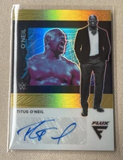 2022 Panini Chronicles Flux WWE Titus O'neil Gold Autograph 6/10 #FX-TON Auto