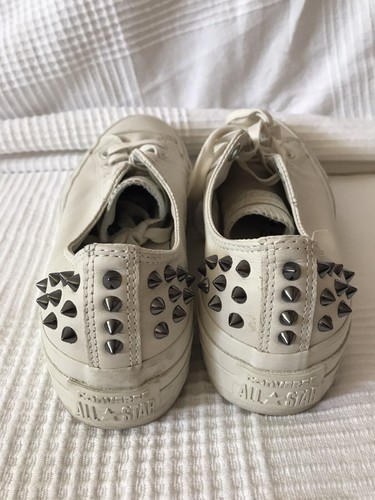 Converse All Star Damen Halbschuhe Top Zustand Gr 38 Leder Nieten Komfort - Bild 4 von 10