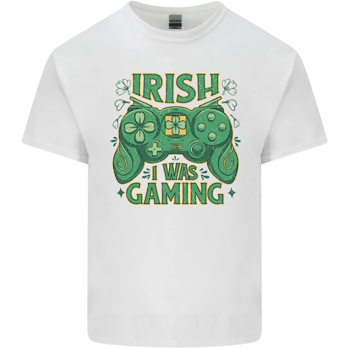 Irisch I Was Spielen St Patricks Day Spieler Kinder T-shirt Jungen Mädchen - Picture 9 of 61