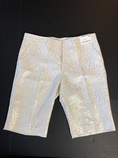 New York And Company Shorts 8 Summer Stretch Low Rise White Animal Print