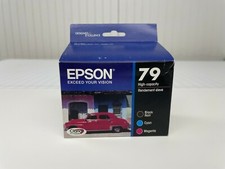 3-PK Genuine Epson 79 Black Cyan Magenta Ink Cartridges for 1400 Artisan 1430
