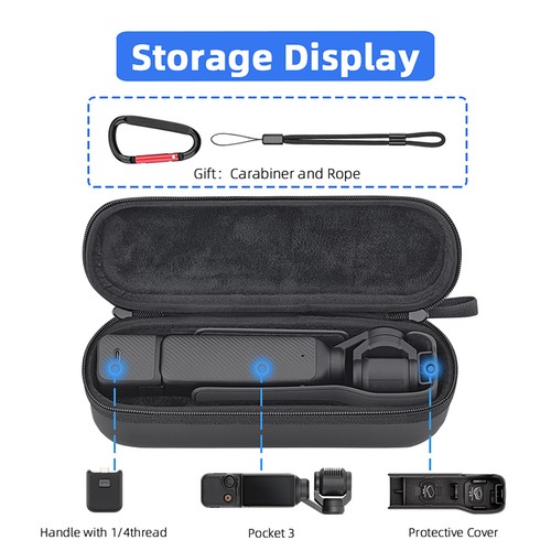 For DJI OSMO POCKET 3 Storage Waterproof Hand Bag Organizer Accessories Box New - Picture 23 of 26