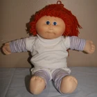 Vtg RED HAIR BLUE EYES Cabbage Patch Kid DOLL Outfit 1982 MOLD #1 (ToteCC)
