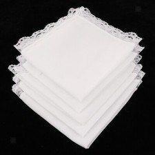 50pcs / Viel Wei&szlig;e Spitze Baumwolle Taschent&uuml;cher Spitze Hochzeit Hanky Decor