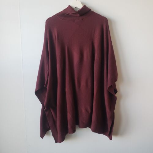 alfani women's turtleneck poncho elbow sleeves sweater size 1X - Picture 2 of 7