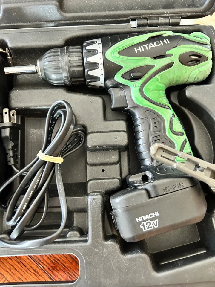 Hitachi Koki 12v Cordless Impact Driver CS 12DVF3, Case, Battery & Charger VIDEO - Image 3 of 4