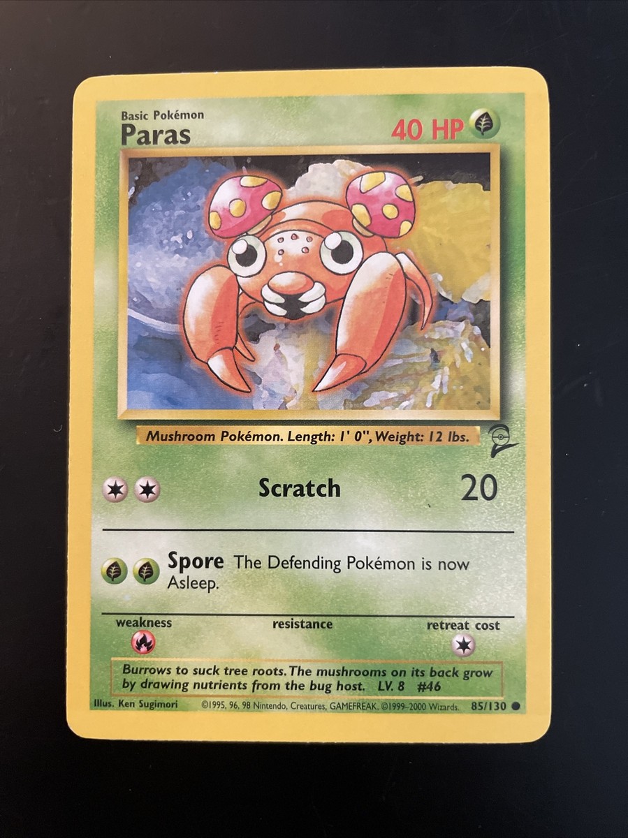 PARAS - 85/130 - Base Set 2 - Pokemon Card - NM | eBay