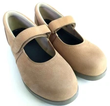 Drew Bloom II Women's Size 8.5 Wide Taupe Casual Walking Comfort Mary Jane Shoes
