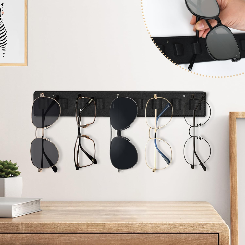 Sunglass Organizer Wall Mounted Glasses Holder, Entryway Sunglasses