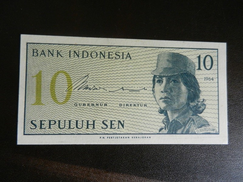 *INDONESIA* 1964 UNCIRCULATED BANKNOTE - 10.