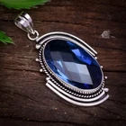 Beautiful Tanzanite Gemstone 925 Sterling Silver Handmade Pendant